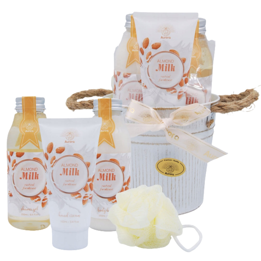AURORA ALMOND MILK Bucket Gift set 4 pcs.