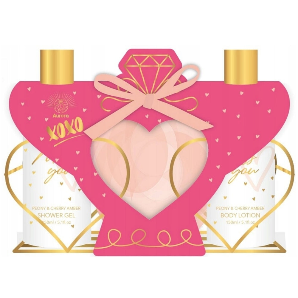 AURORA VALENTINE'S DAY Metal Hearts Gift set 3 pcs. White Tea